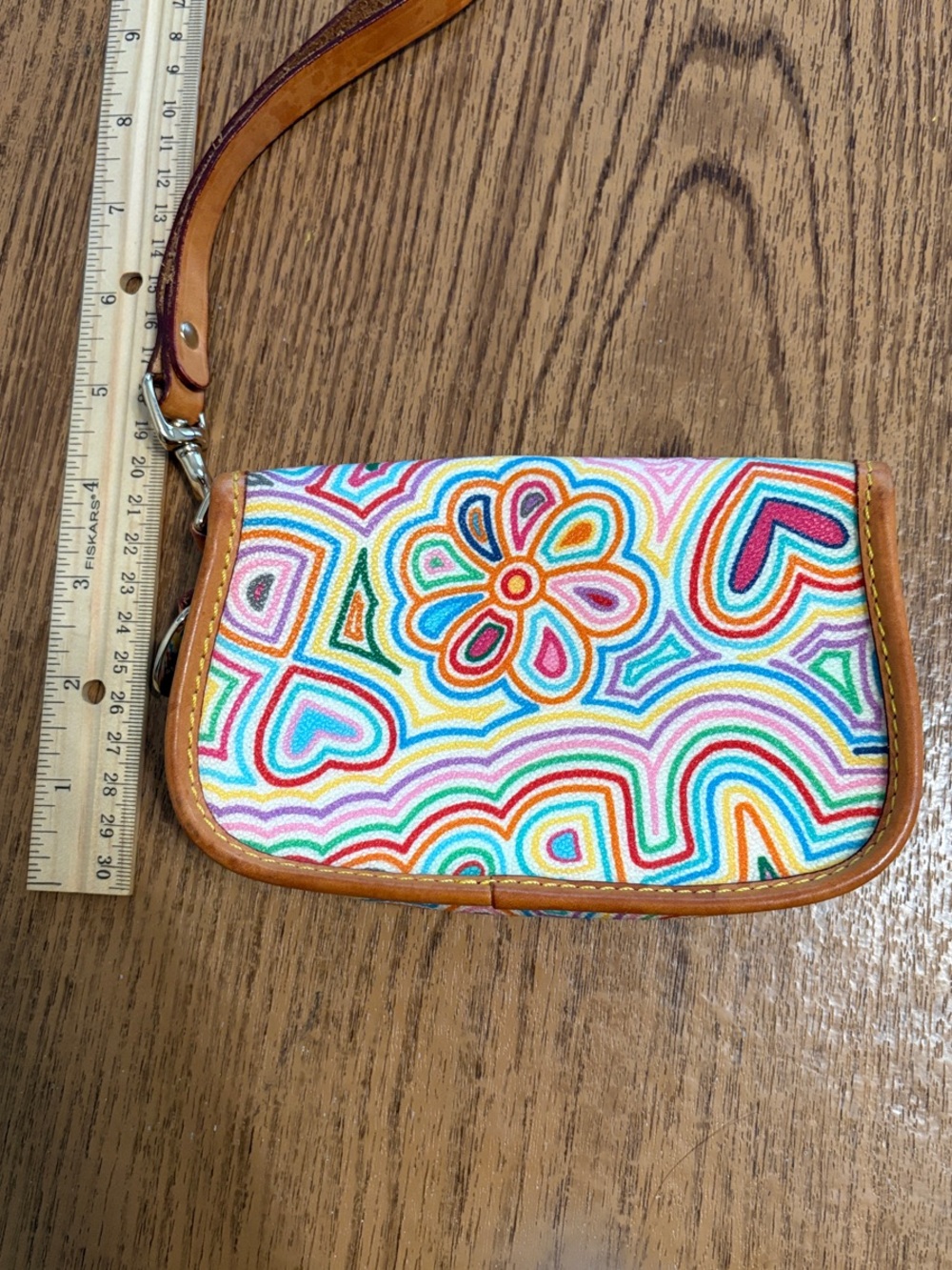 Colorful Dooney & Bourke Wristlet Clutch - Picture 2 of 6